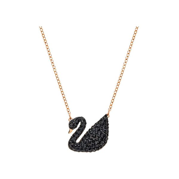 Swarovski/施華洛世奇ICONIC SWAN經典純色黑天鵝鎖骨鏈項鍊5204134：圖片 14