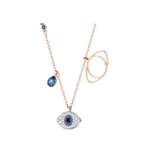 Swarovski/施華洛世奇惡魔之眼水晶鎖骨項鍊5172560 藍色5172560