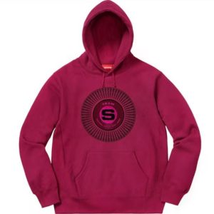 Supreme FW20 Week17 字母印花連帽衛衣酒紅色