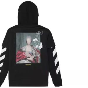 OFF WHITE 背面照片印花衛衣黑色