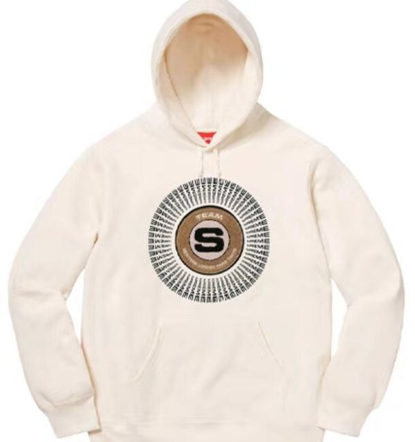 Supreme FW20 Week17 字母印花連帽衛衣米白色