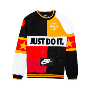 Nike JDI 多色拼接城市版衛衣AR1899 彩虹