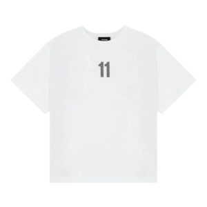 We11done SS22 Logo標誌數位純色圓領短袖T卹WD-TT1-22-552-W