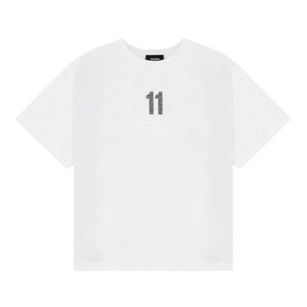 We11done SS22 Logo標誌數位純色圓領短袖T卹WD-TT1-22-552-W