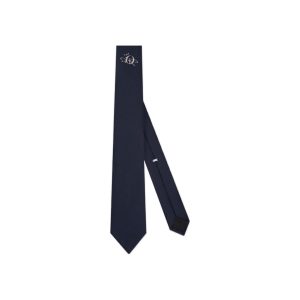Dior/迪奧刺繡提花圖案領帶28C1047A0624 海軍藍均碼