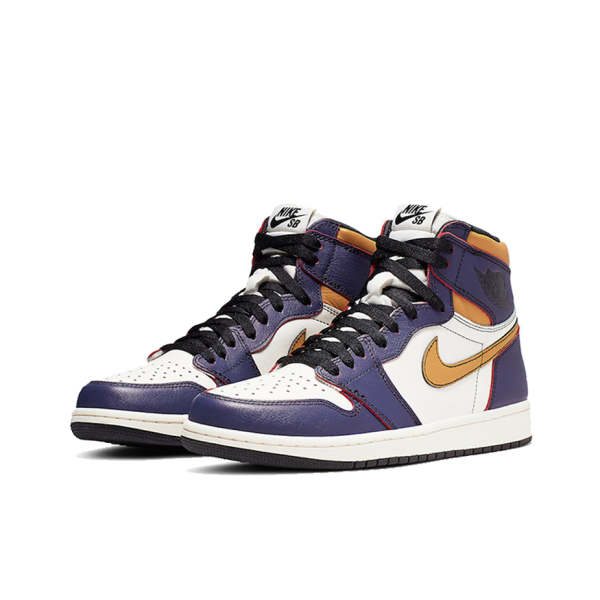 Air Jordan 1 x Nike SB High OG Court Purple 湖人刮刮樂籃球鞋男女同款