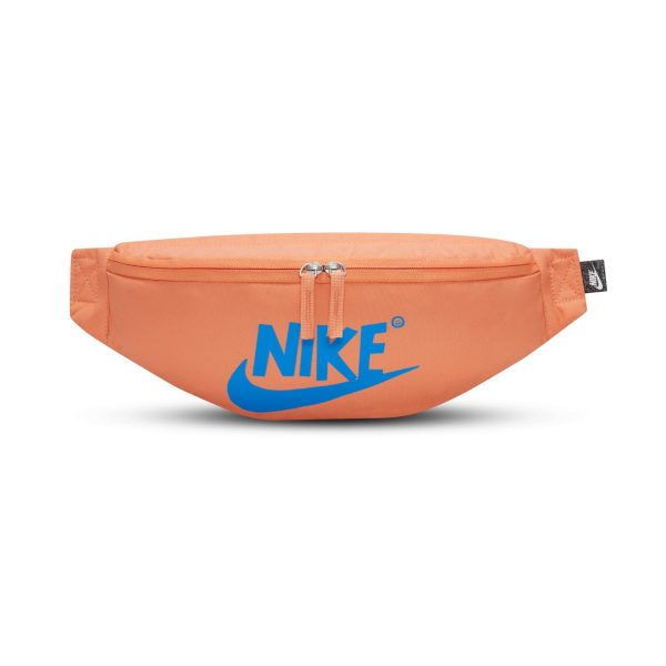 Nike HERITAGE經典時尚收納拉鍊口袋腰包胸包迷幻橙DQ5727-871