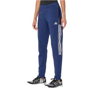 adidas 休閒舒適運動錐形鬆緊長褲9457534 藍