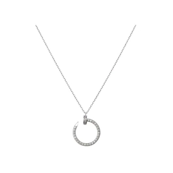 Cartier/卡地亞Juste un Clou釘子系列鑲鑽項鍊B3047000：圖片 2
