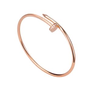 Cartier/卡地亞Juste un Clou釘子系列鑲鑽窄版手環B6065817