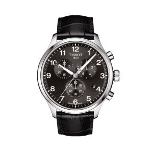 【陳飛宇同款】Tissot/天梭速馳古潮系列45mm 三眼計時日曆石英男士手錶T116.617.16.057.00