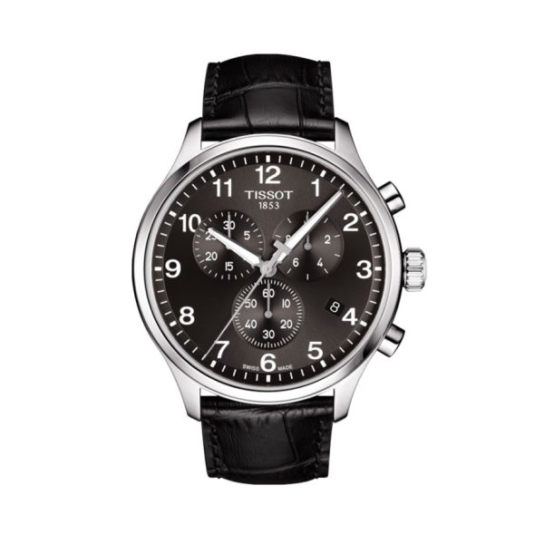 【陳飛宇同款】Tissot/天梭速馳古潮系列45mm 三眼計時日曆石英男士手錶T116.617.16.057.00