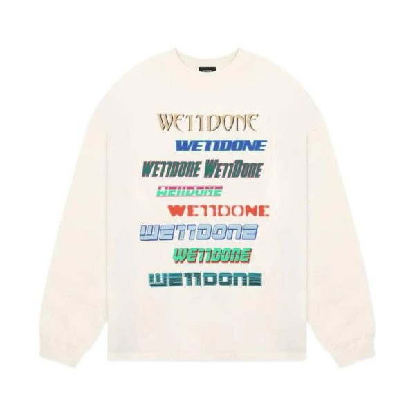We11done FW22 彈幕系列Logo標誌撞色字母圓領衛衣WD-TT1-22-848-U：圖片 2