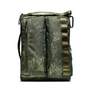 Nike 迷彩印花訓練運動背包雙肩包軍綠BA6377-395