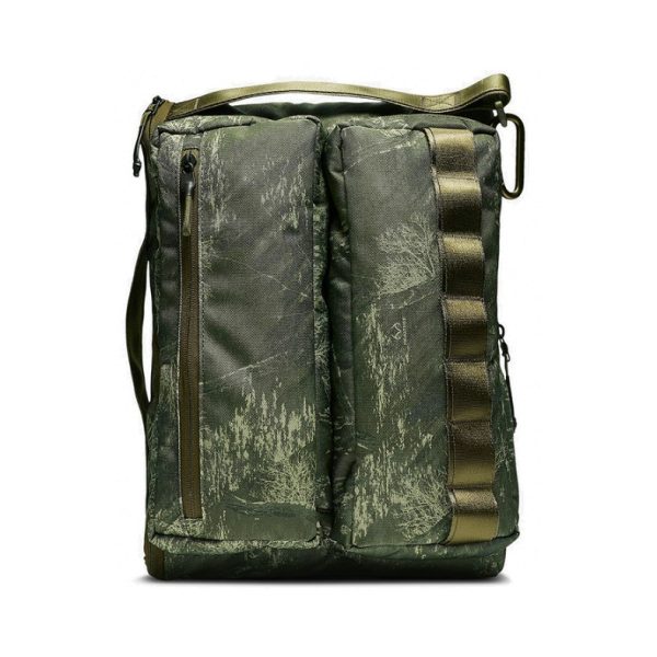 Nike 迷彩印花訓練運動背包雙肩包軍綠BA6377-395
