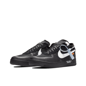 Nike Air Force 1 Black/Sliver 低筒/OW聯名/黑銀字母