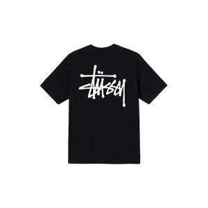Stussy SS21 字母印花圓領套頭短袖T卹男女同款