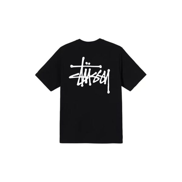Stussy SS21 字母印花圓領套頭短袖T卹男女同款