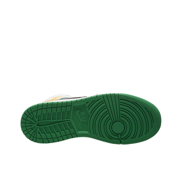 Nike Air Jordan 1 White/Black/Green/Orange 中幫/GS/白黑/綠橙：圖片 2