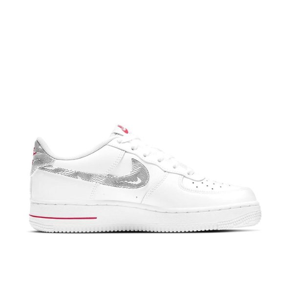 Nike Air Force 1 low 白灰紅色：圖片 4