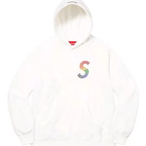 Supreme SS21 Week 6 X Swaroviski 聯名款水晶標誌衛衣白色