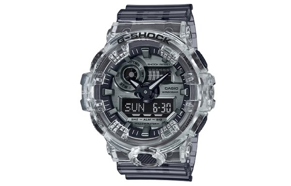 CASIO卡西歐G-SHOCK See thru冰韌系列冰韌1.0 冰電之韌透明防水運動手錶日韓錶男款GA-700SK-1APRS