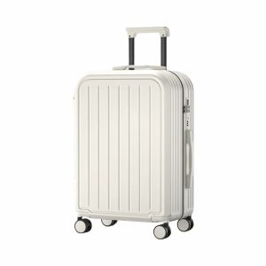 Zecedo/杰西度 日系简约小清新耐用万向轮旅行箱登机拉杆箱行李箱 贝壳白