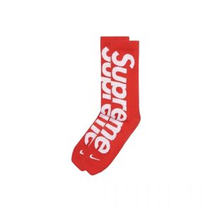 Supreme Week 11 x Nike 聯名款Lightweight Crew Socks 提花標誌高筒襪子男女同款1雙裝^