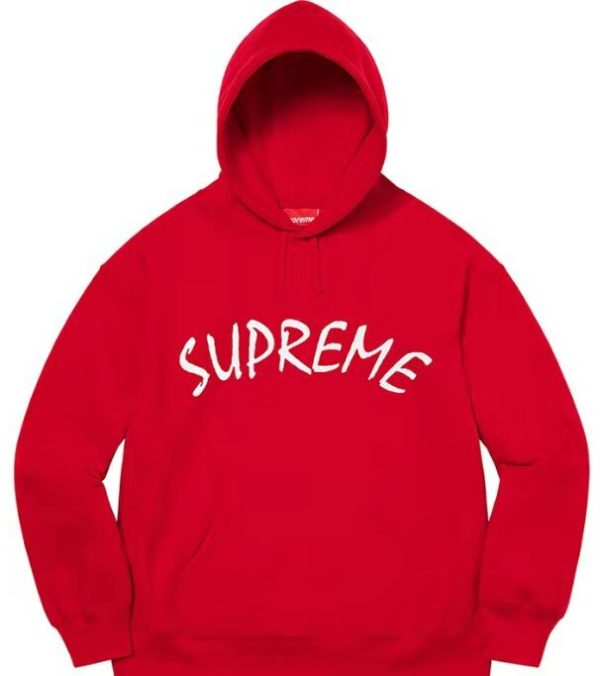 Supreme SS21 Week 8 FTP 弧形標誌刺繡連帽衛衣紅色