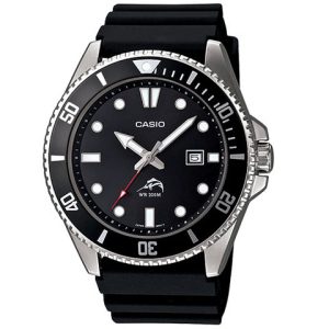 CASIO 卡西歐劍魚水鬼系列潛水錶夜光海洋指針石英三針錶商務休閒防水錶男錶黑水鬼平替日韓錶MDV106-1A