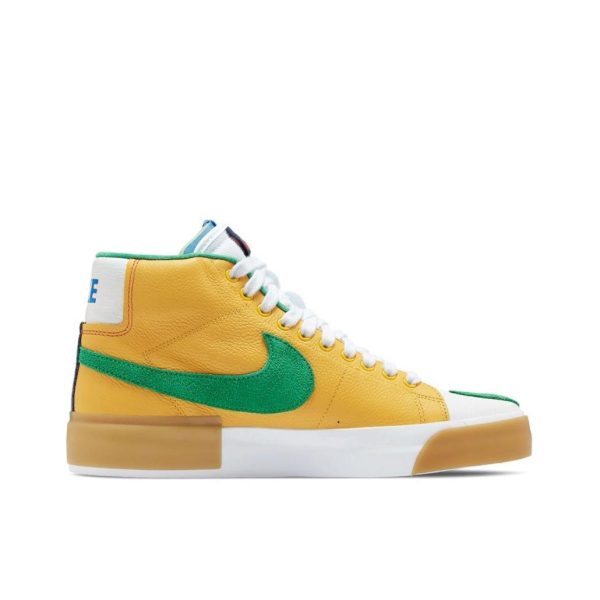 Nike SB ZOOM BLAZER MID EDGE L SAFETY ORANGE 橘黃綠彩色拼接拆鉤：圖片 5