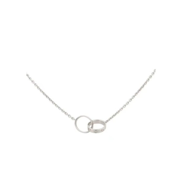 Cartier/卡地亞LOVE系列雙環項鍊B7212300：圖片 3