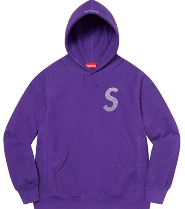 Supreme SS21 Week 6 X Swaroviski 聯名款水晶標誌衛衣紫色：圖片 4