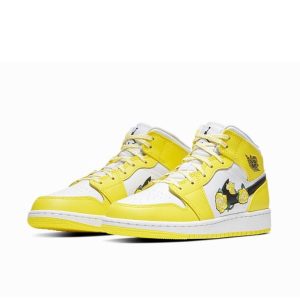 Air Jordan 1 Dynamic Yellow Floral 中幫/黃玫瑰/花卉