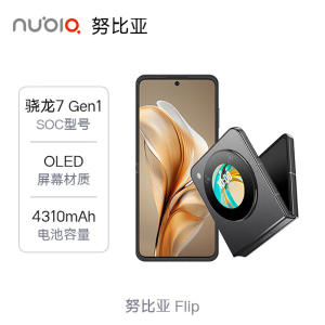 nubia/努比亚 Flip 5G 折叠屏手机 5000万后置双摄 120Hz屏