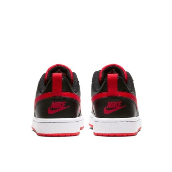 Nike Court Borough 2 Black Red GS/黑紅Low：圖片 4