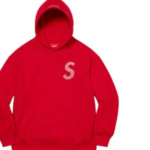Supreme SS21 Week 6 X Swaroviski 聯名款水晶標誌衛衣紅色