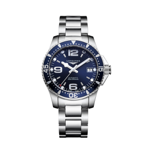 【彭於晏同款】Longines/浪琴康卡斯潛水44mm旋轉錶盤藍黑水鬼自動機械男錶L3.841.4.96.6